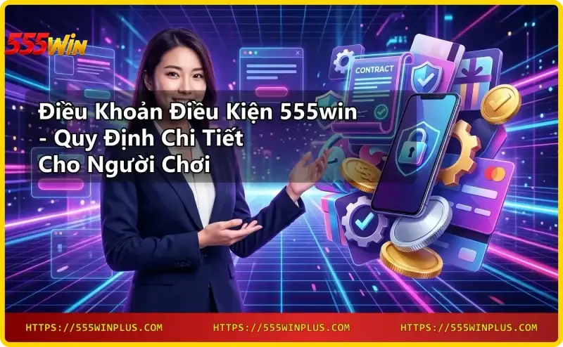 Giải thích điều khoản điều kiện 555win - tài liệu pháp lý với kính lúp